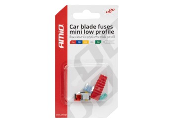 Amio - ΑΣΦΑΛΕΙΕΣ MICRO ΜΕ ΕΡΓΑΛΕΙΟ ΑΦΑΙΡΕΣΗΣ LOW PROFILE ΚΑΡΤΕΛΑ (10A/15A/20A/25A/30A ) - 5 ΤΕΜ. (03377/AM)