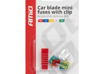 Amio - ΑΣΦΑΛΕΙΕΣ MINI ΜΕ ΕΡΓΑΛΕΙΟ ΑΦΑΙΡΕΣΗΣ ΚΑΡΤΕΛΑ (10A/15A/20A/25A/30A ) - 5 ΤΕΜ. (03378/AM)