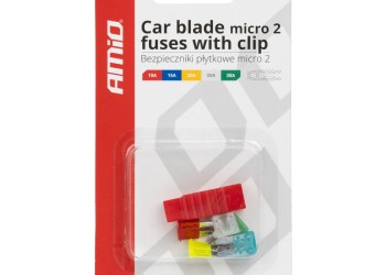 Amio - ΑΣΦΑΛΕΙΕΣ MICRO BLADE (ΜΑΧΑΙΡΩΤΕΣ) & ΕΡΓΑΛΕΙΟ ΑΦΑΙΡΕΣΗΣ ΚΑΡΤΕΛΑ (10A/15A/ 20A/25A/30A) - 5 ΤΕΜ. (03379/AM)