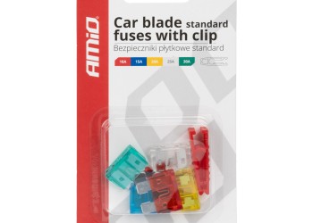 Amio - ΑΣΦΑΛΕΙΕΣ STANDARD BLADE (ΜΑΧΑΙΡΩΤΕΣ) & ΕΡΓΑΛΕΙΟ ΑΦΑΙΡΕΣΗΣ ΚΑΡΤΕΛΑ (10A/15A/ 20A/25A/30A) - 5 ΤΕΜ. (03380/AM)
