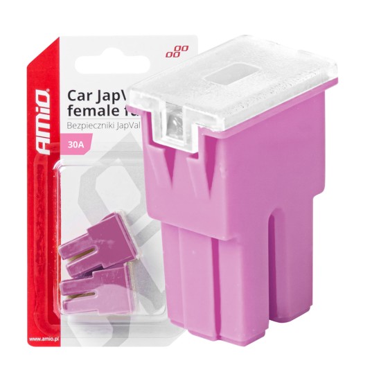 Amio - ΑΣΦΑΛΕΙΕΣ JapVal PAL ΘΗΛΥΚΕΣ 30A ΣΕ ΡΟΖ ΧΡΩΜΑ - 2 Τεμ. (03389/AM)