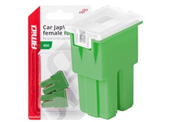 Amio - ΑΣΦΑΛΕΙΕΣ JapVal PAL ΘΗΛΥΚΕΣ 40A ΣΕ ΠΡΑΣΙΝΟ ΧΡΩΜΑ - 2 Τεμ. (03390/AM)