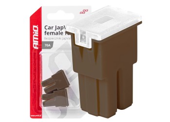 Amio - ΑΣΦΑΛΕΙΕΣ JapVal PAL ΘΗΛΥΚΕΣ 70A ΣΕ ΚΑΦΕ ΧΡΩΜΑ - 2 Τεμ. (03393/AM)