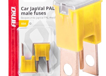 Amio - ΑΣΦΑΛΕΙΕΣ JapVal PAL O ΑΡΣΕΝΙΚΕΣ 60A ΣΕ KΙΤΡΙΝΟ ΧΡΩΜΑ - 2 Τεμ. (03400/AM)