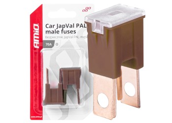 Amio - ΑΣΦΑΛΕΙΕΣ JapVal PAL O ΑΡΣΕΝΙΚΕΣ 70A ΣΕ ΚΑΦΕ ΧΡΩΜΑ - 2 Τεμ. (03401/AM)