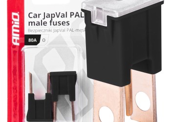 Amio - ΑΣΦΑΛΕΙΕΣ JapVal PAL O ΑΡΣΕΝΙΚΕΣ 80A ΣΕ ΜΑΥΡΟ ΧΡΩΜΑ - 2 Τεμ. (03402/AM)