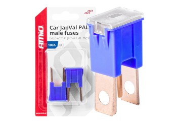 Amio - ΑΣΦΑΛΕΙΕΣ JapVal PAL O ΑΡΣΕΝΙΚΕΣ 100A ΣΕ ΜΠΛΕ ΧΡΩΜΑ - 2 Τεμ. (03403/AM)