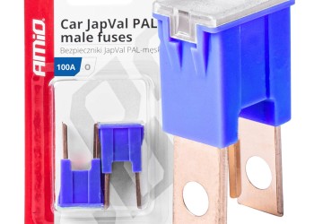 Amio - ΑΣΦΑΛΕΙΕΣ JapVal PAL O ΑΡΣΕΝΙΚΕΣ 100A ΣΕ ΜΠΛΕ ΧΡΩΜΑ - 2 Τεμ. (03403/AM)