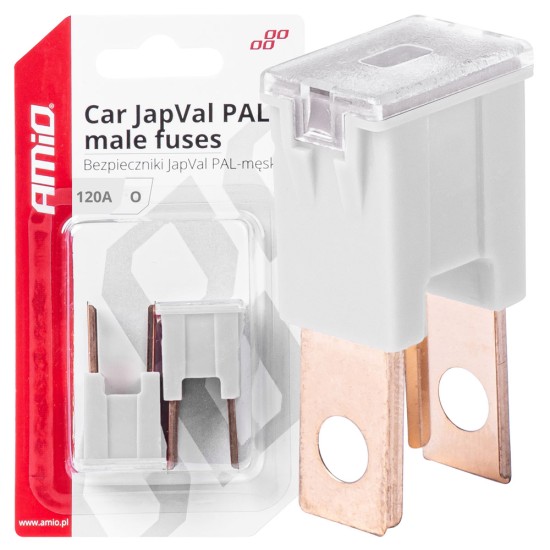 Amio - ΑΣΦΑΛΕΙΕΣ JapVal PAL O ΑΡΣΕΝΙΚΕΣ 120A ΣΕ ΓΚΡΙ ΧΡΩΜΑ - 2 Τεμ. (03404/AM)