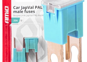 Amio - ΑΣΦΑΛΕΙΕΣ JapVal PAL U ΑΡΣΕΝΙΚΕΣ 20A ΣΕ ΓΑΛΑΖΙΟ ΧΡΩΜΑ - 2 Τεμ. (03405/AM)