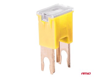 Amio - ΑΣΦΑΛΕΙΕΣ JapVal PAL U ΑΡΣΕΝΙΚΕΣ 60A ΣΕ ΚΙΤΡΙΝΟ ΧΡΩΜΑ - 2 Τεμ. (03409/AM)