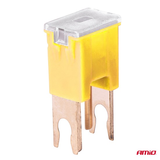 Amio - ΑΣΦΑΛΕΙΕΣ JapVal PAL U ΑΡΣΕΝΙΚΕΣ 60A ΣΕ ΚΙΤΡΙΝΟ ΧΡΩΜΑ - 2 Τεμ. (03409/AM)
