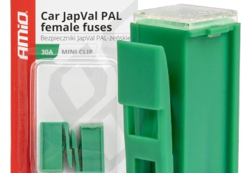 Amio - ΑΣΦΑΛΕΙΕΣ JapVal PAL ΘΗΛΥΚΕΣ 30A ΣΕ ΠΡΑΣΙΝΟ ΧΡΩΜΑ - 2 Τεμ. (03413/AM)