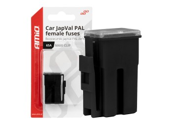 Amio - ΑΣΦΑΛΕΙΕΣ JapVal PAL ΘΗΛΥΚΕΣ 65A ΣΕ ΜΑΥΡΟ ΧΡΩΜΑ - 2 Τεμ. (03415/AM)