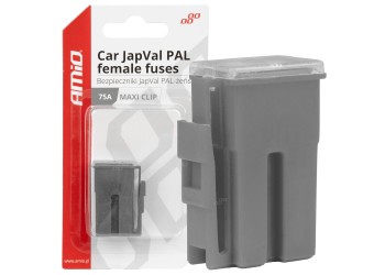 Amio - ΑΣΦΑΛΕΙΕΣ JapVal PAL ΘΗΛΥΚΕΣ 75A ΣΕ ΓΚΡΙ ΧΡΩΜΑ - 2 Τεμ. (03416/AM)