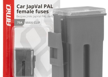 Amio - ΑΣΦΑΛΕΙΕΣ JapVal PAL ΘΗΛΥΚΕΣ 75A ΣΕ ΓΚΡΙ ΧΡΩΜΑ - 2 Τεμ. (03416/AM)