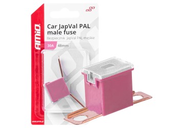 Amio - ΑΣΦΑΛΕΙΑ JapVal PAL ΑΡΣΕΝΙΚΗ 48mm 30A ΣΕ ΡΟΖ ΧΡΩΜΑ - 1 Τεμ. (03418/AM)