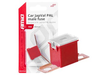 Amio - ΑΣΦΑΛΕΙΑ JapVal PAL ΑΡΣΕΝΙΚΗ 48mm 50A ΣΕ ΚΟΚΚΙΝΟ ΧΡΩΜΑ - 1 Τεμ. (03420/AM)