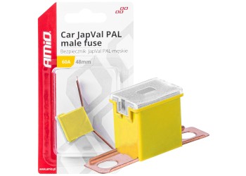 Amio - ΑΣΦΑΛΕΙΑ JapVal PAL ΑΡΣΕΝΙΚΗ 48mm 60A ΣΕ ΚΙΤΡΙΝΟ ΧΡΩΜΑ - 1 Τεμ. (03421/AM)