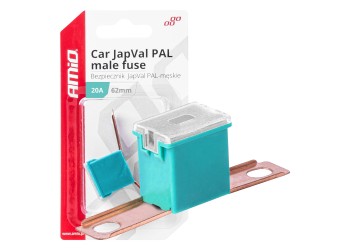 Amio - ΑΣΦΑΛΕΙΑ JapVal PAL ΑΡΣΕΝΙΚΗ 62mm 20A ΣΕ ΓΑΛΑΖΙΟ ΧΡΩΜΑ - 1 Τεμ. (03426/AM)