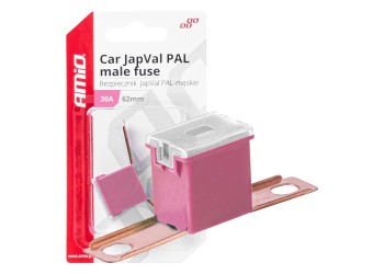 Amio - ΑΣΦΑΛΕΙΑ JapVal PAL ΑΡΣΕΝΙΚΗ 62mm 30A ΣΕ ΡΟΖ ΧΡΩΜΑ - 1 Τεμ. (03427/AM)