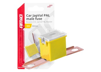 Amio - ΑΣΦΑΛΕΙΑ JapVal PAL ΑΡΣΕΝΙΚΗ 62mm 60A ΣΕ ΚΙΤΡΙΝΟ ΧΡΩΜΑ - 1 Τεμ. (03430/AM)