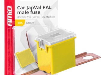 Amio - ΑΣΦΑΛΕΙΑ JapVal PAL ΑΡΣΕΝΙΚΗ 62mm 60A ΣΕ ΚΙΤΡΙΝΟ ΧΡΩΜΑ - 1 Τεμ. (03430/AM)