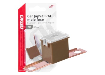 Amio - ΑΣΦΑΛΕΙΑ JapVal PAL ΑΡΣΕΝΙΚΗ 62mm 70A ΣΕ ΚΑΦΕ ΧΡΩΜΑ - 1 Τεμ. (03431/AM)
