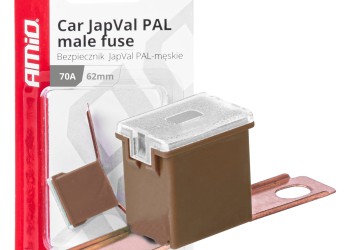 Amio - ΑΣΦΑΛΕΙΑ JapVal PAL ΑΡΣΕΝΙΚΗ 62mm 70A ΣΕ ΚΑΦΕ ΧΡΩΜΑ - 1 Τεμ. (03431/AM)