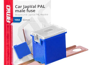 Amio - ΑΣΦΑΛΕΙΑ JapVal PAL ΑΡΣΕΝΙΚΗ 62mm 100A ΣΕ ΜΠΛΕ ΧΡΩΜΑ - 1 Τεμ. (03433/AM)