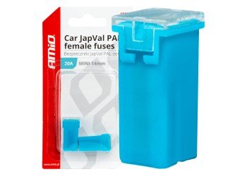 Amio - ΑΣΦΑΛΕΙΕΣ JapVal PAL ΜΙΝΙ 14mm ΘΗΛΥΚΕΣ 20A ΣΕ ΓΑΛΑΖΙΟ ΧΡΩΜΑ - 2 Τεμ. (03435/AM)