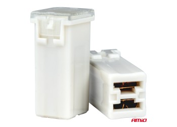 Amio - ΑΣΦΑΛΕΙΕΣ JapVal PAL ΜΙΝΙ 14mm ΘΗΛΥΚΕΣ 25A ΣΕ ΛΕΥΚΟ ΧΡΩΜΑ - 2 Τεμ. (03436/AM)