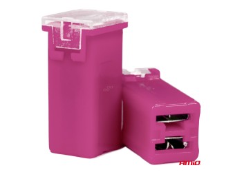 Amio - ΑΣΦΑΛΕΙΕΣ JapVal PAL ΜΙΝΙ 14mm ΘΗΛΥΚΕΣ 30A ΣΕ ΜΩΒ ΧΡΩΜΑ - 2 Τεμ. (03437/AM)