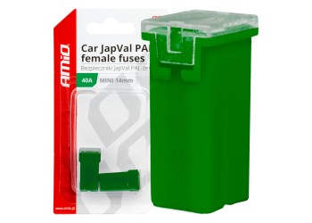 Amio - ΑΣΦΑΛΕΙΕΣ JapVal PAL ΜΙΝΙ 14mm ΘΗΛΥΚΕΣ 40A ΣΕ ΠΡΑΣΙΝΟ ΧΡΩΜΑ - 2 Τεμ. (03438/AM)