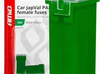 Amio - ΑΣΦΑΛΕΙΕΣ JapVal PAL ΜΙΝΙ 14mm ΘΗΛΥΚΕΣ 40A ΣΕ ΠΡΑΣΙΝΟ ΧΡΩΜΑ - 2 Τεμ. (03438/AM)