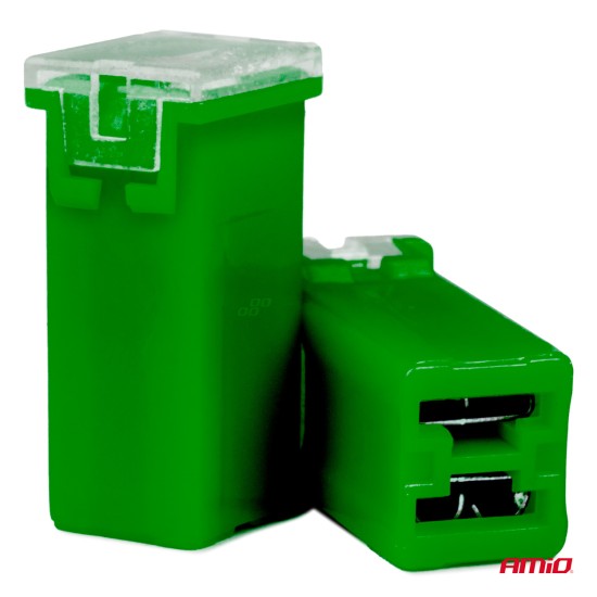 Amio - ΑΣΦΑΛΕΙΕΣ JapVal PAL ΜΙΝΙ 14mm ΘΗΛΥΚΕΣ 40A ΣΕ ΠΡΑΣΙΝΟ ΧΡΩΜΑ - 2 Τεμ. (03438/AM)