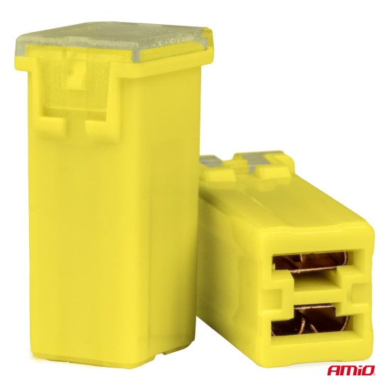 Amio - ΑΣΦΑΛΕΙΕΣ JapVal PAL ΜΙΝΙ 14mm ΘΗΛΥΚΕΣ 60A ΣΕ ΚΙΤΡΙΝΟ ΧΡΩΜΑ - 2 Τεμ. (03440/AM)