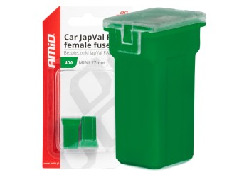 Amio - ΑΣΦΑΛΕΙΕΣ JapVal PAL ΜΙΝΙ 17mm ΘΗΛΥΚΕΣ 40A ΣΕ ΠΡΑΣΙΝΟ ΧΡΩΜΑ - 2 Τεμ. (03445/AM)