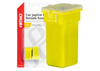 Amio - ΑΣΦΑΛΕΙΕΣ JapVal PAL ΜΙΝΙ 17mm ΘΗΛΥΚΕΣ 60A ΣΕ ΚΙΤΡΙΝΟ ΧΡΩΜΑ - 2 Τεμ. (03447/AM)