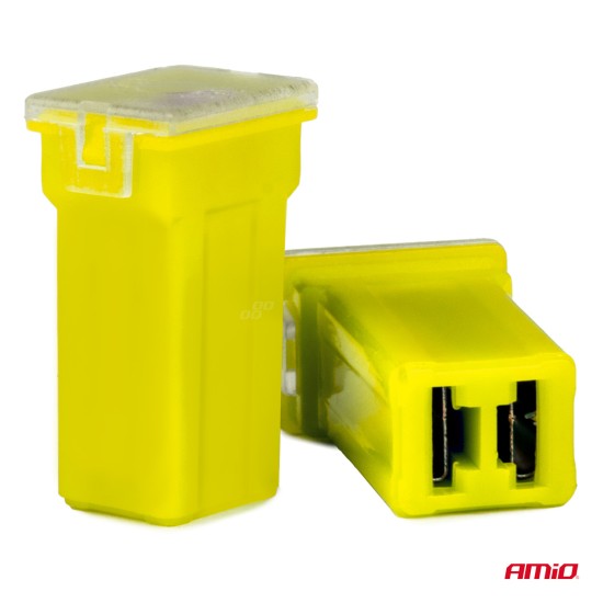 Amio - ΑΣΦΑΛΕΙΕΣ JapVal PAL ΜΙΝΙ 17mm ΘΗΛΥΚΕΣ 60A ΣΕ ΚΙΤΡΙΝΟ ΧΡΩΜΑ - 2 Τεμ. (03447/AM)