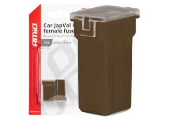 Amio - ΑΣΦΑΛΕΙΕΣ JapVal PAL ΜΙΝΙ 17mm ΘΗΛΥΚΕΣ 70A ΣΕ ΚΑΦΕ ΧΡΩΜΑ - 2 Τεμ. (03448/AM)