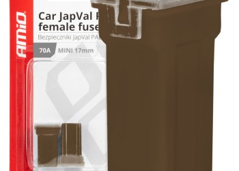 Amio - ΑΣΦΑΛΕΙΕΣ JapVal PAL ΜΙΝΙ 17mm ΘΗΛΥΚΕΣ 70A ΣΕ ΚΑΦΕ ΧΡΩΜΑ - 2 Τεμ. (03448/AM)