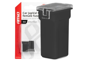 Amio - ΑΣΦΑΛΕΙΕΣ JapVal PAL ΜΙΝΙ 17mm ΘΗΛΥΚΕΣ 80A ΣΕ ΜΑΥΡΟ ΧΡΩΜΑ - 2 Τεμ. (03449/AM)