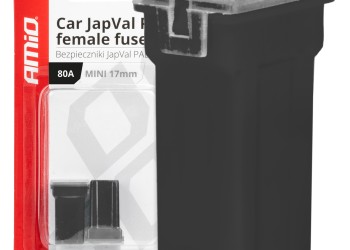 Amio - ΑΣΦΑΛΕΙΕΣ JapVal PAL ΜΙΝΙ 17mm ΘΗΛΥΚΕΣ 80A ΣΕ ΜΑΥΡΟ ΧΡΩΜΑ - 2 Τεμ. (03449/AM)