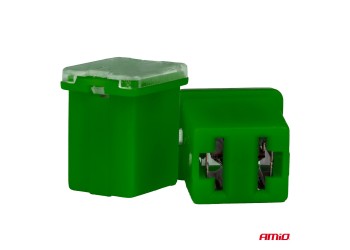 Amio - ΑΣΦΑΛΕΙΕΣ JapVal PAL ΜICRO 14mm ΘΗΛΥΚΕΣ 40A ΣΕ ΠΡΑΣΙΝΟ ΧΡΩΜΑ - 2 Τεμ. (03454/AM)