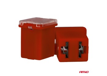 Amio - ΑΣΦΑΛΕΙΕΣ JapVal PAL ΜICRO 14mm ΘΗΛΥΚΕΣ 50A ΣΕ ΚΟΚΚΙΝΟ ΧΡΩΜΑ - 2 Τεμ. (03455/AM)