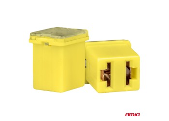 Amio - ΑΣΦΑΛΕΙΕΣ JapVal PAL ΜICRO 14mm ΘΗΛΥΚΕΣ 60A ΣΕ ΚΙΤΡΙΝΟ ΧΡΩΜΑ - 2 Τεμ. (03456/AM)