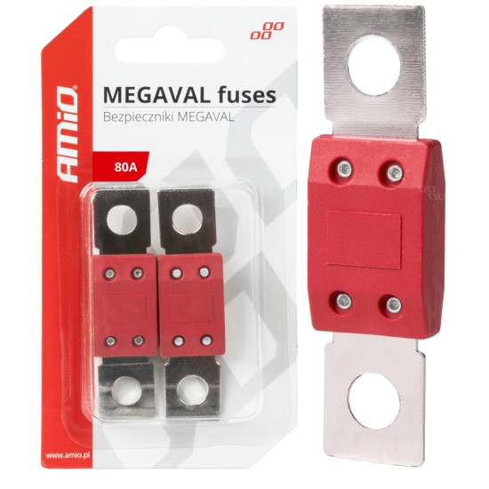 Amio - ΑΣΦΑΛΕΙΕΣ MEGAVAL 80A - 2 Τεμ. (03462/AM)