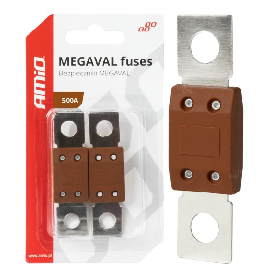 Amio - ΑΣΦΑΛΕΙΕΣ MEGAVAL 500A - 2 Τεμ. (03472/AM)