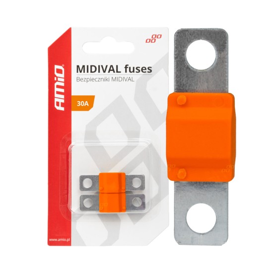 Amio - ΑΣΦΑΛΕΙΕΣ MIDIVAL 30A - 2 Τεμ. (03473/AM)